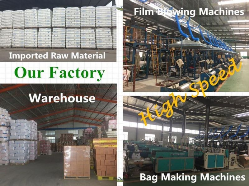 China Factory Disposableldpe HDPE Black Garbage Packaging Plastic Bag