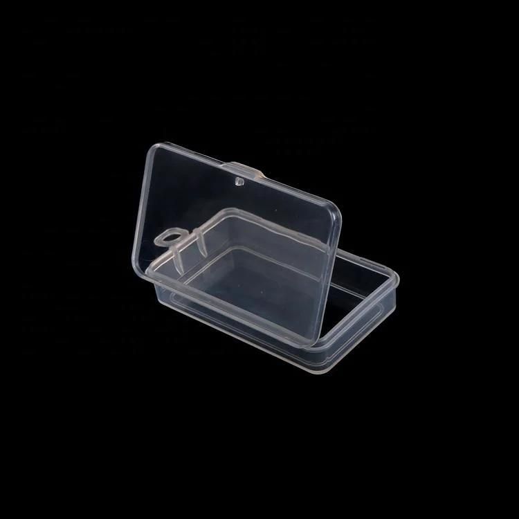 Small Lidded Clear Plastic Transparent Custom Packaging Box for Trifles Parts Tools Storage Box Jewelry Display Box Screw Case