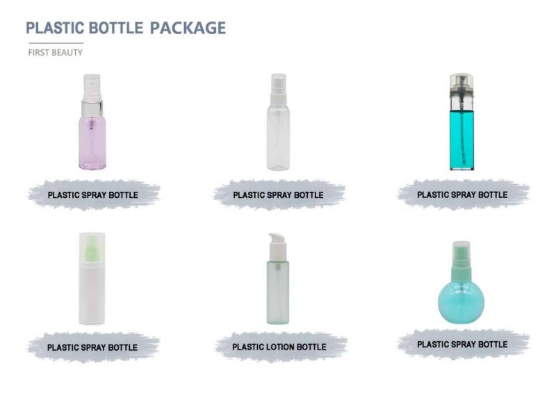 30ml Black Lotion Pump Cylinder Cosmetic Plastic Spray Bottles