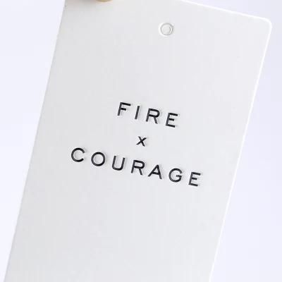 1000GSM Custom Printed Matte White Paper Fsc Hangtag