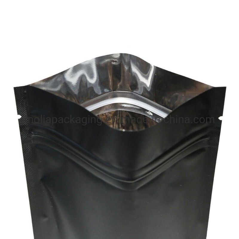 Aluminum Foil Zip-Lock Bags Stand up Pouch Matt Back Laminated Foil Doypack Coffee Tea Packaging Bags with Zipper