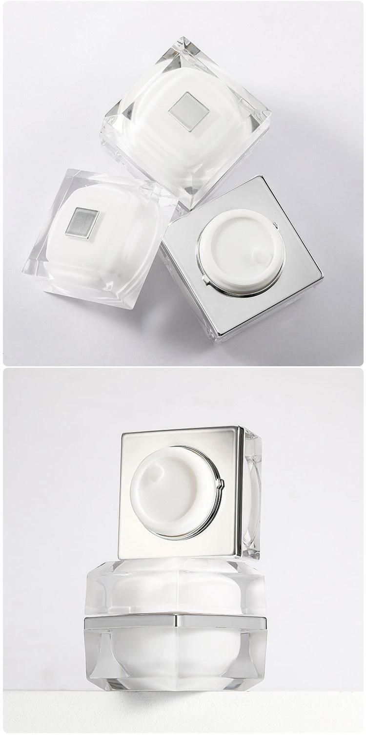 in Stock High End Cosmetic Packaging 10g Empty Luxury Cream Container Acrylic Cosmetic Jar