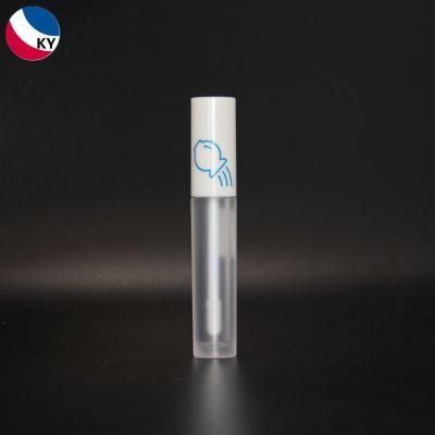 Private Label Pink Black White Big Brush Empty White Clear Big Wand Custom Logo Lipgloss Tubes