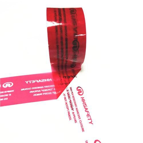 Tamper Evident Security Sealing Tape for Plastic Bag