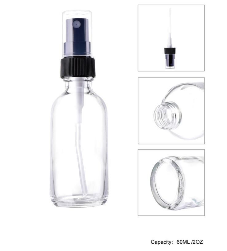 60ml New Refillable Portable Esstenial Oil Sprayer Empty Atomizer Makeup Spray Bottle Perfume Glass