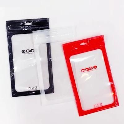 Phone Case Packaging Golden Plastic Bag Clear Zipper Bags