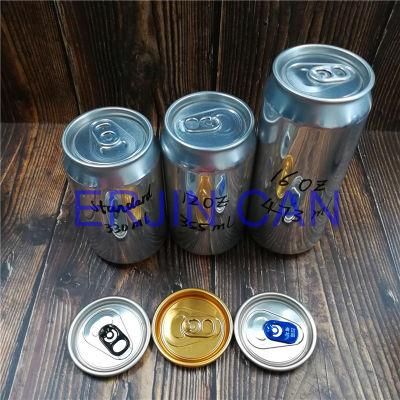 Empty Print Aluminum Can Standard Sleek Fit 330ml 11.15oz 11.3oz Brite for Beer Energy Drink