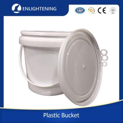 5 Gallon Screw Lid Plastic Bucket Pail 1L-30L Round Paint Pail with Lid &amp; Handle