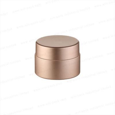 30g 50g Cosmetic Square Glass Cream Jar with Gold or Silver Plastic Cap for Skin Care