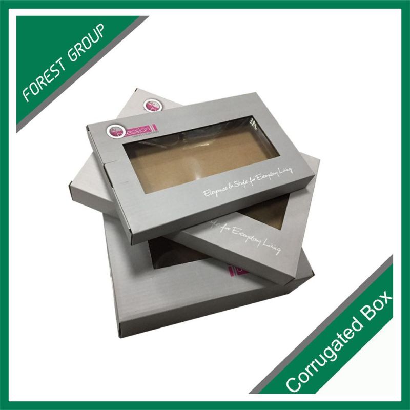 Clear PVC Box Paper Box with PVC Window Matt Lamination Free Sample