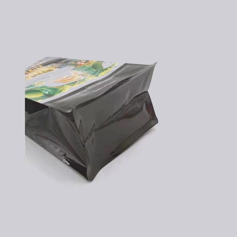 Customized Coffee Food Aluminum Foil with Print Plastic Bag Folded Packaging