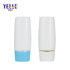 OEM Cosmetic Packaging Gold Silver Line White 50ml Luxury Sunscreen Bottle with Blue White Cap