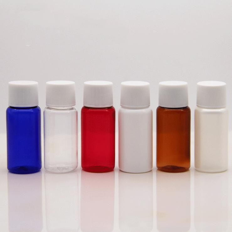 15ml Pet Vial Bottle with Screw Cap and Inner Plug for Cosmetic Sample Bottle