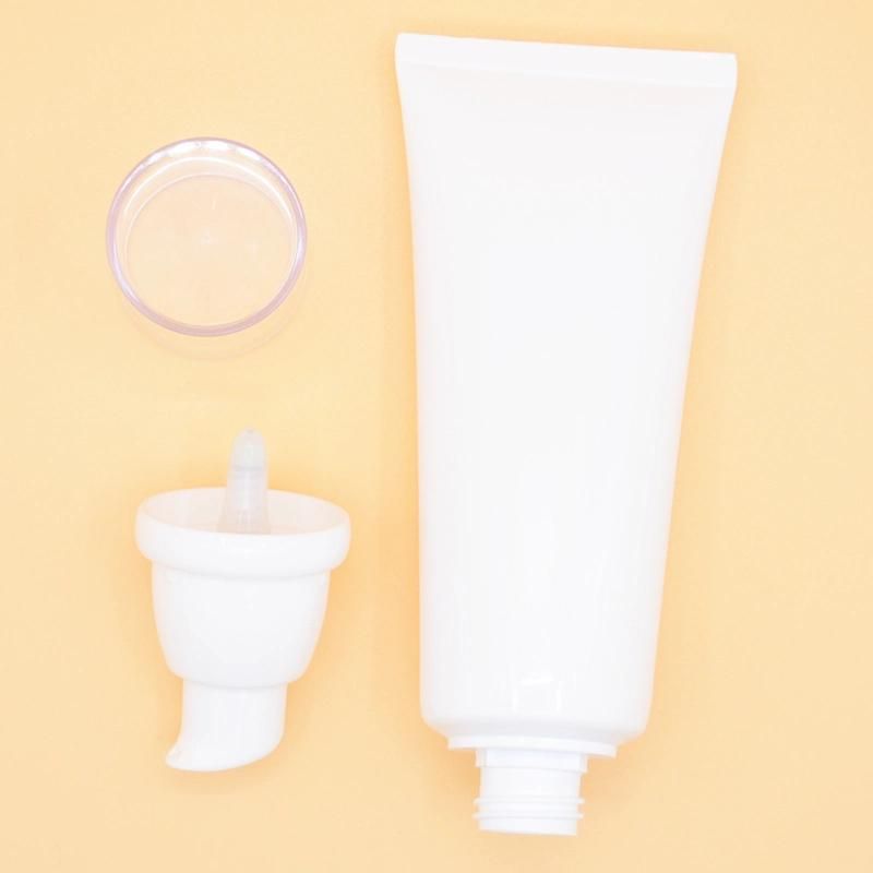 Packaging Glossy Finished Cosmetic Plastic Tube Empty Sugarcane Pump Tube