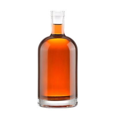 Large Capacity China Manufacturer Clear Glass Liquor Bottle Hot Selling Custom Shape Whiskey Empty Bottles