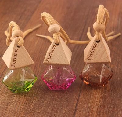 Car Air Freshener Scent Perfume Bottle Diffuser Fragrance Hanging Empty Decor Bottle Car Hanging Ornament 8ml