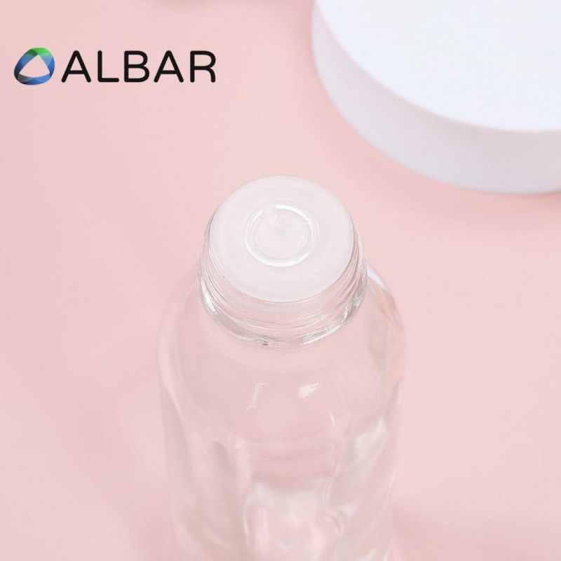 Customize Cosmetic Set Glass Bottles for Lotion Eye Serum Cream Jars with Lids