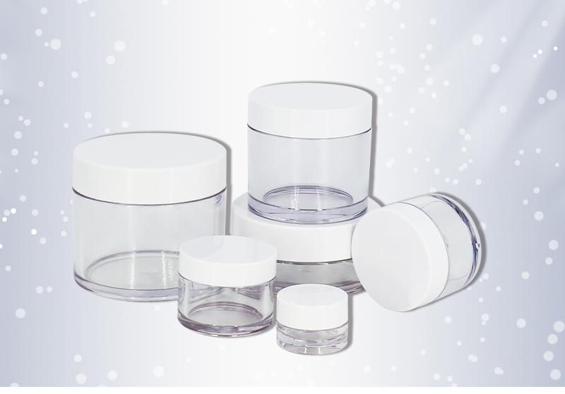 Factory Price Eco Friendly PETG Transparent Skincare Packaging Cosmetic Plastic Cream Jars