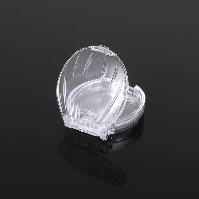 Hot Selling Transparent Round Eye Shadow Case Compact Powder Case for Makeup Packaging