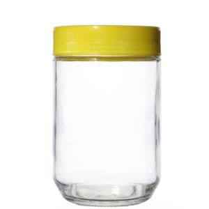 High Quality Customize Straight Empty Big Customize Round Honey Jar Glass Wholesale