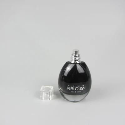 Crimp Glass Perfume Bottles 30ml 50ml 100ml with White Colored