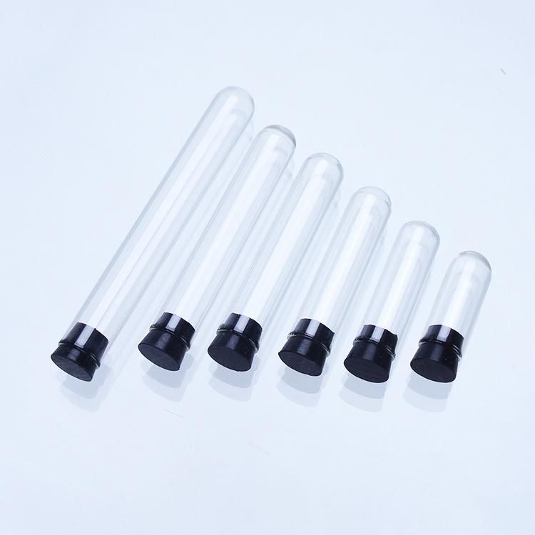 12mm Diameter Tube Bottle in Round Bottom with Black Silicone Pug