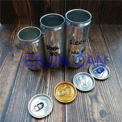 Paint Aluminum Can Sleek Slick Fit 200ml 6.7oz 6.8oz Standard 330ml 11.15oz 11.3oz for Beer Beverage