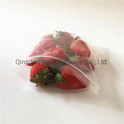 Tight Transparent Refrigerate Use Packaging Plastaic Zip Lock Dust-Proof Food Storage Bag Quart Size