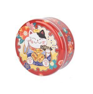 Fortune Cat Candy Tin Box Chocolate Chip Cookie Tin