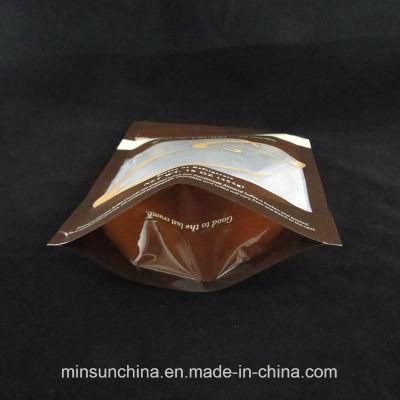 Plastic Stand up Ziplock Food Packaging Zipper Bag with Window