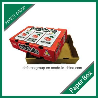 Wax Coated Corrugated Fruit Cherry Packaging Carton Box