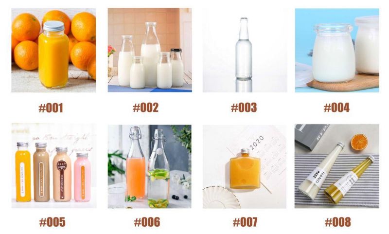 0.5L 1L Round Shape Glass Bottle for Packaging Milk