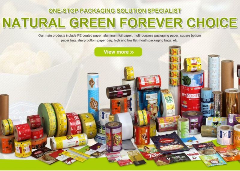 OEM Promotional Recyclable Food Packaging Aluminum Foil Paper Bag