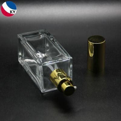 100ml Perfume Bottle with Aluminum Golden Spray Pump