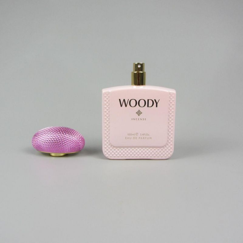 Empty Spray Glass Perfume Bottle 100ml with Printing