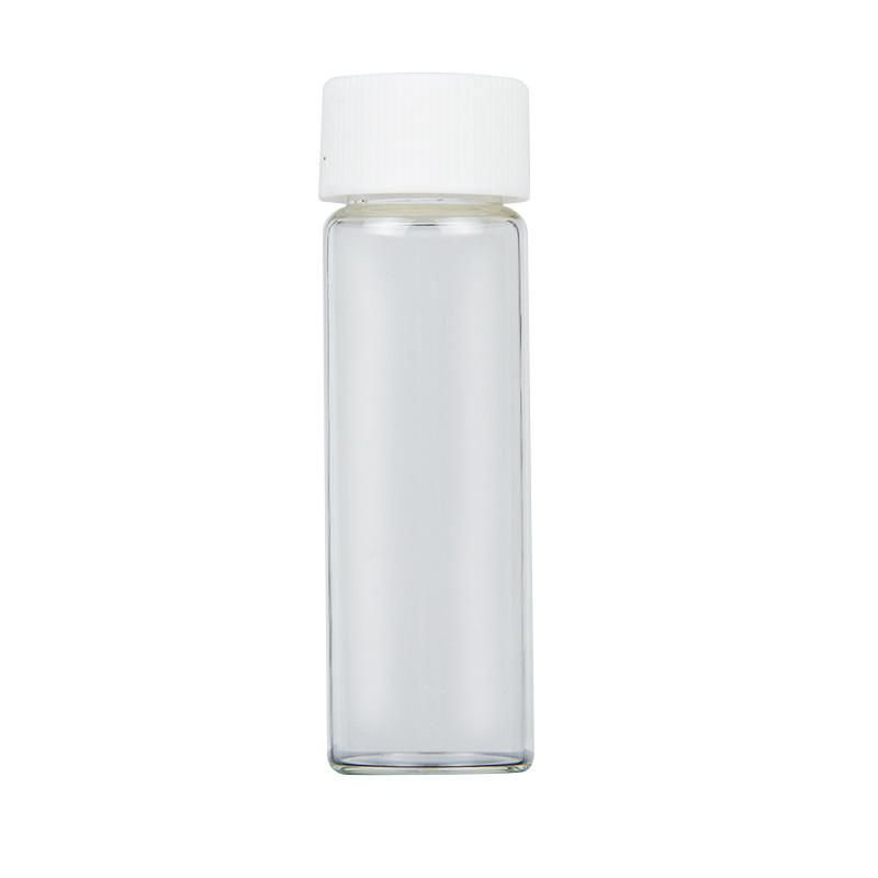 High Quality Factory Custom Screw Top Bottle with Black Plastic Lids for Cosmetics