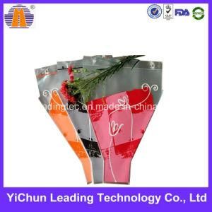 Triangle Plastic Custom Aluminum Foil Bag, Flower Packaging Sleeve