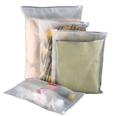 Custom Printing Matt Zip Lock Bag Plastic Clothing Packaging Bags with Self Sealing Slider Zippers Waterproof Ziplock