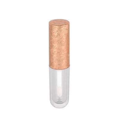 Wholesale Empty Unique Cap Golden Cosmetic Lipgloss Container Lip Gloss Tubes