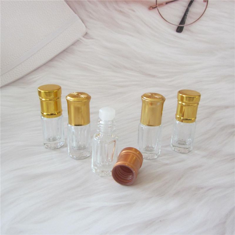 3ml Glass Perfume Essential Oil Octagon Attar Bottle