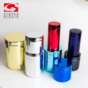 13oz HDPE Color Chromed Plastic Bottle for Powder with Screw Cap