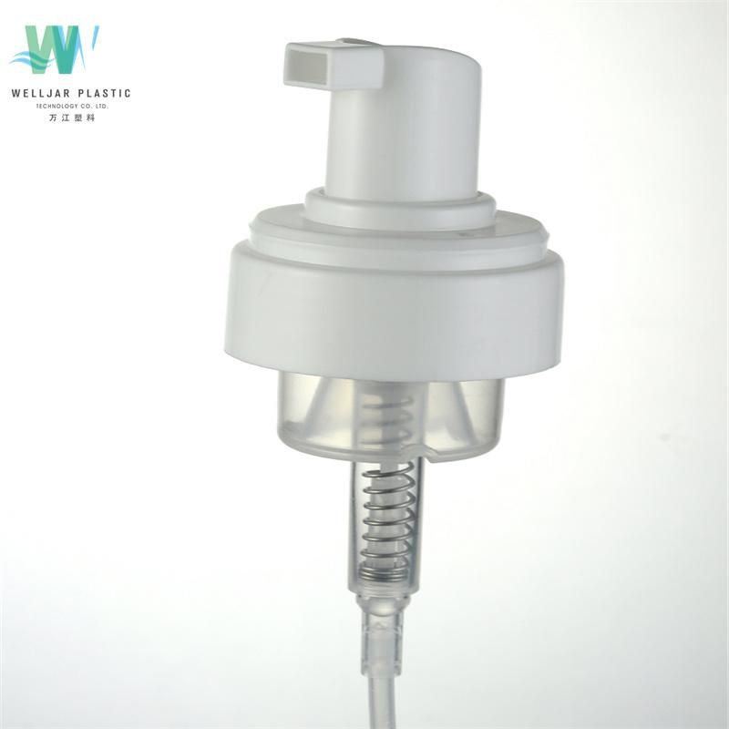 White Facial Cleanser Foaming Pump for PE Plastic Packaging Bottle
