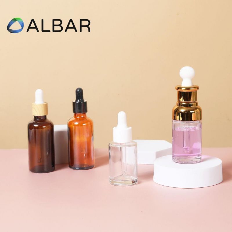 30nl 50ml 80ml 100ml 120ml Customized Serum Attar Glass Bottles with Pump Dropper