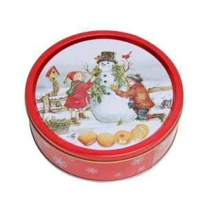 Metal Round Cookie Tin Can Tin Box Supplier