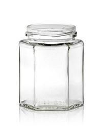 270ml Flint Hex Jar for Jam 63tw Finish