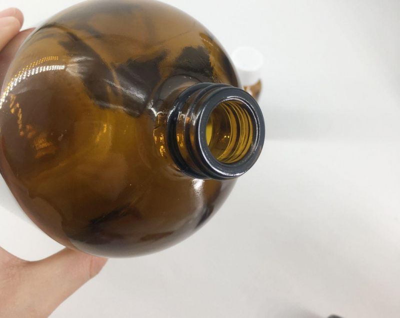 Wholesale Medicine Oil 1/2oz 1oz 2oz 4oz 8oz 16oz 32oz 120ml Clear Amber Boston Round Glass Bottle for Liquid with Spray