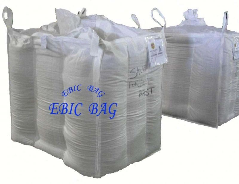 3000lbs Corner Loops Baffle Cubic Sand Sling Ton Jumbo Bulk FIBC Q Ventilated Firewood Fertilizer Cement PP Packing Plastic Big Bag Super Sack