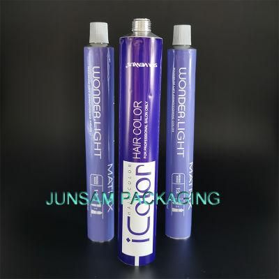 Collapsible Soft Aluminum Tube Empty Cosmetic Packaging Cylindrical Container Metal Custom Printing