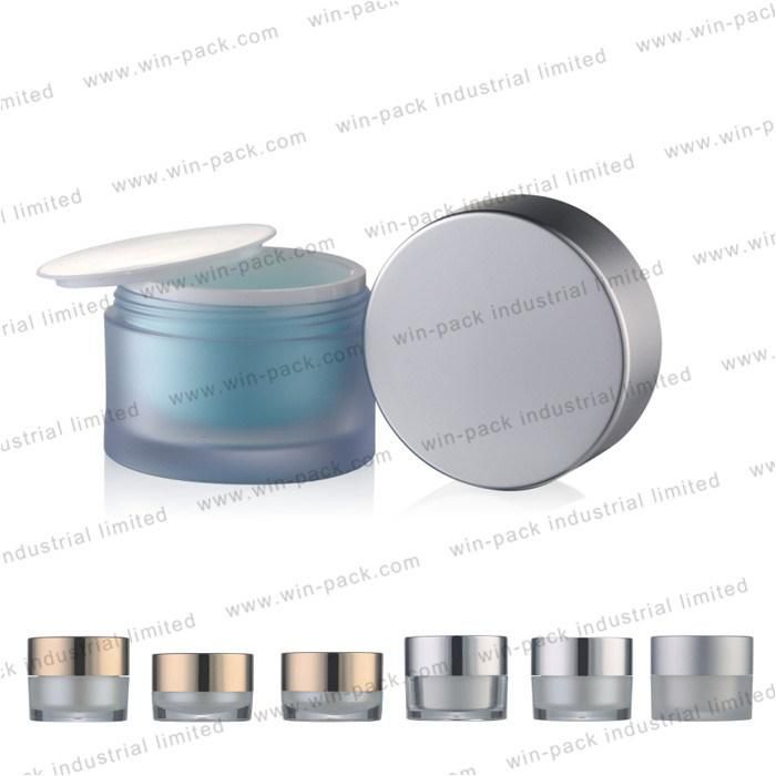 High Quality Empty Cream Acrylic Jar for Cosmetic Packing 15g 30g 50g