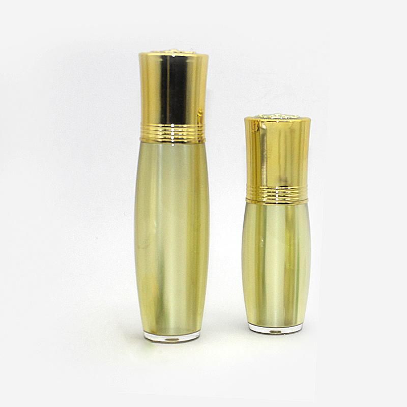 Manufacturer 20ml 50ml Round Acrylic Cream Bottle Plastic Cosmetic Bottle Packaging with Cosmetic Packaging